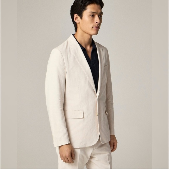 NWT J. Crew Ludlow Blazer Jacket Sport Coat Linen Cotton Classic Preppy 42R - Picture 15 of 15